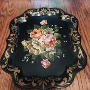 COPY - New Listing Antique Tole Tray